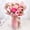 J, variant on Crochet Flowers Bouquet, Handmade Knitted Sunflower Rose Tulip Puff Flower Bouquet, Gift for Mother Wife on Birthday Valentines Anniversary