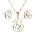 thumbnail image 4 of Womens Fashion Pendant Earring Set Color Clavicle Necklace Exquisite Earrings, 4 of 9