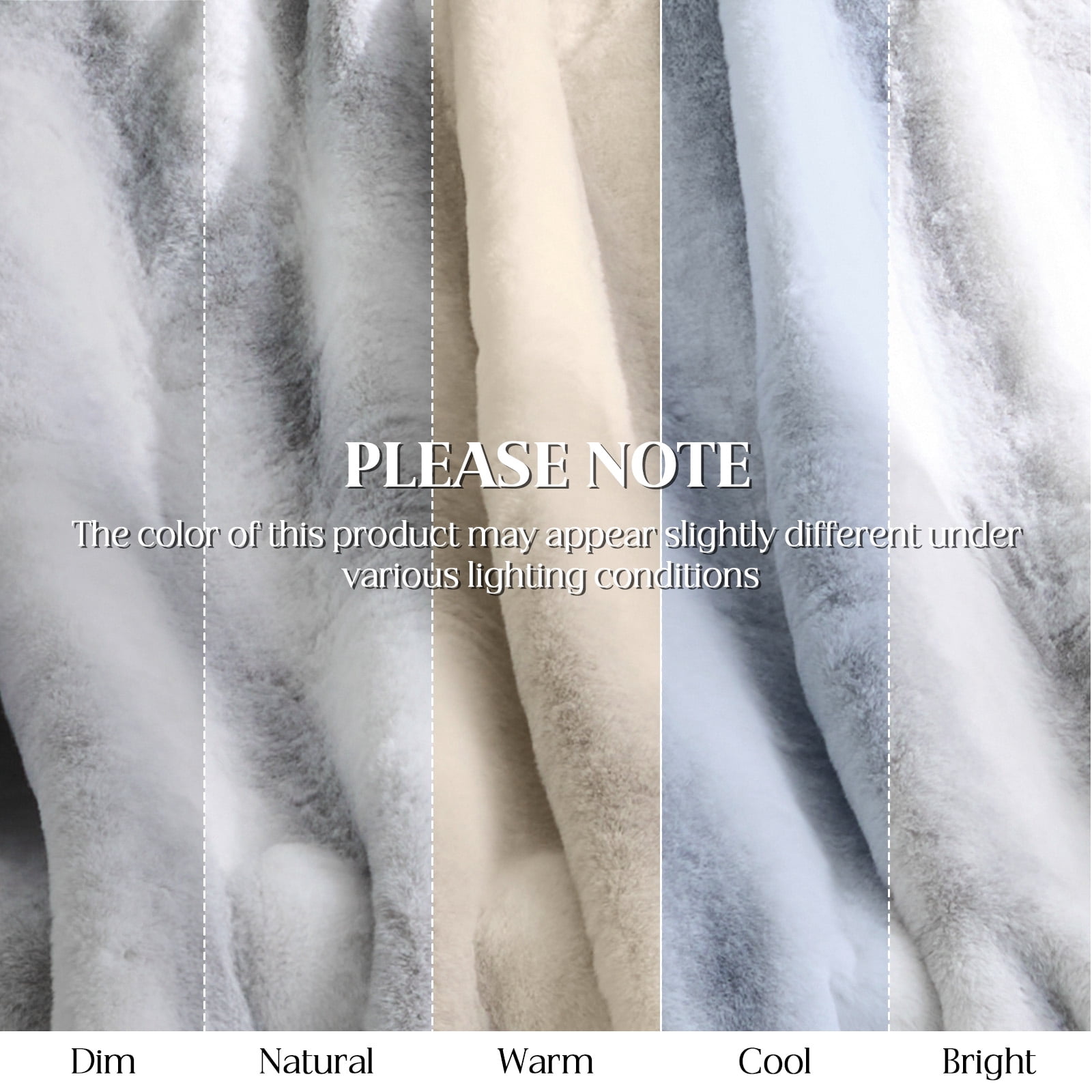 Cozylore Luxury Faux Fur Throw Blanket for Bed Super Thick Warm Fuzzy Blankets for Bedroom Living Room, 60" x 80", White