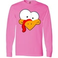 thumbnail image 3 of Inktastic Thanksgiving Goofball Turkey Face Long Sleeve T-Shirt, 3 of 5