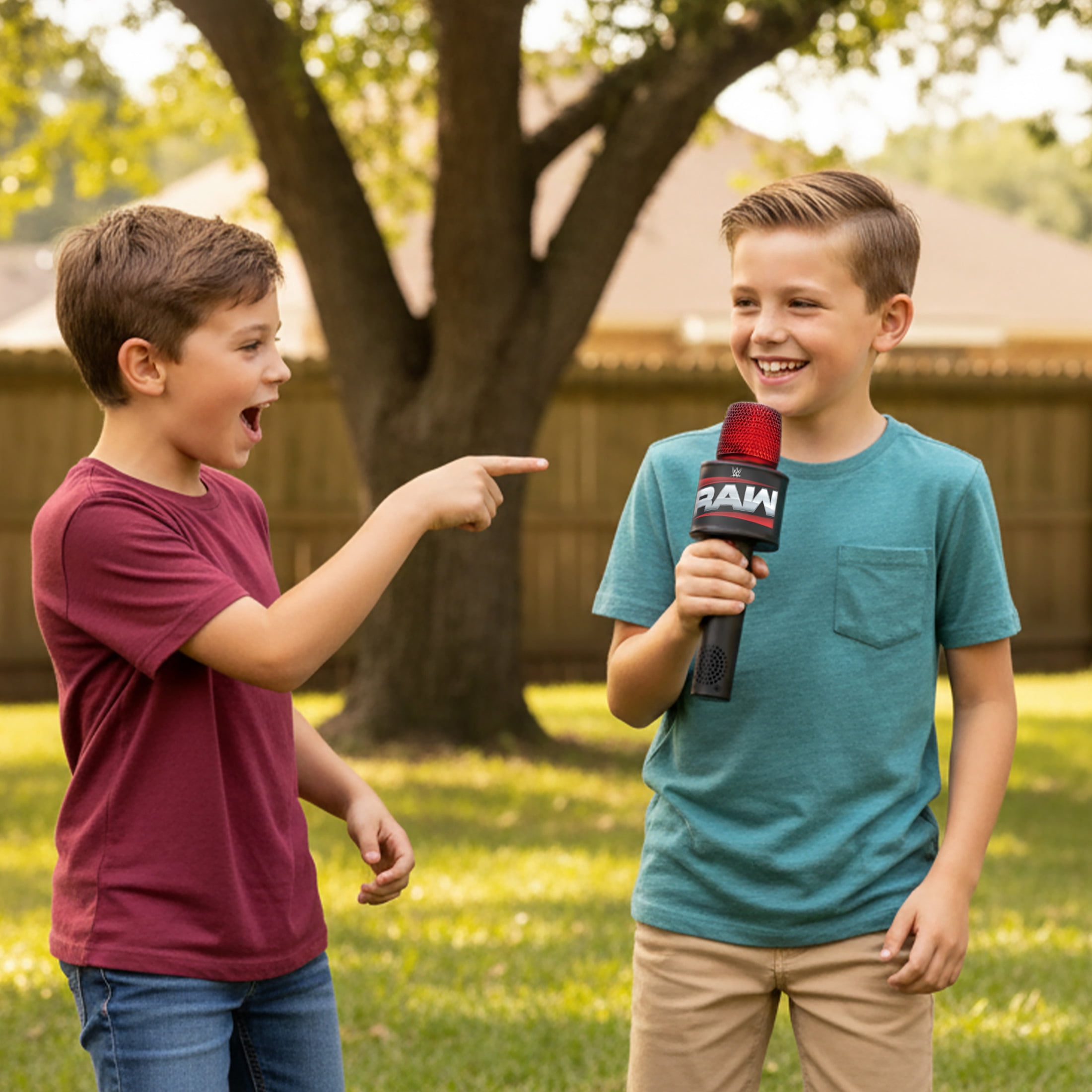 WWE Mic; Smack Talk Toy Microphone for Kids with Music and Sound Effects - WWE Toy