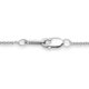thumbnail image 4 of Collar con colgante de perro de plata de ley redonda natural con diamantes blancos y diamantes negros tratados, cadena Rolo, 4 of 4