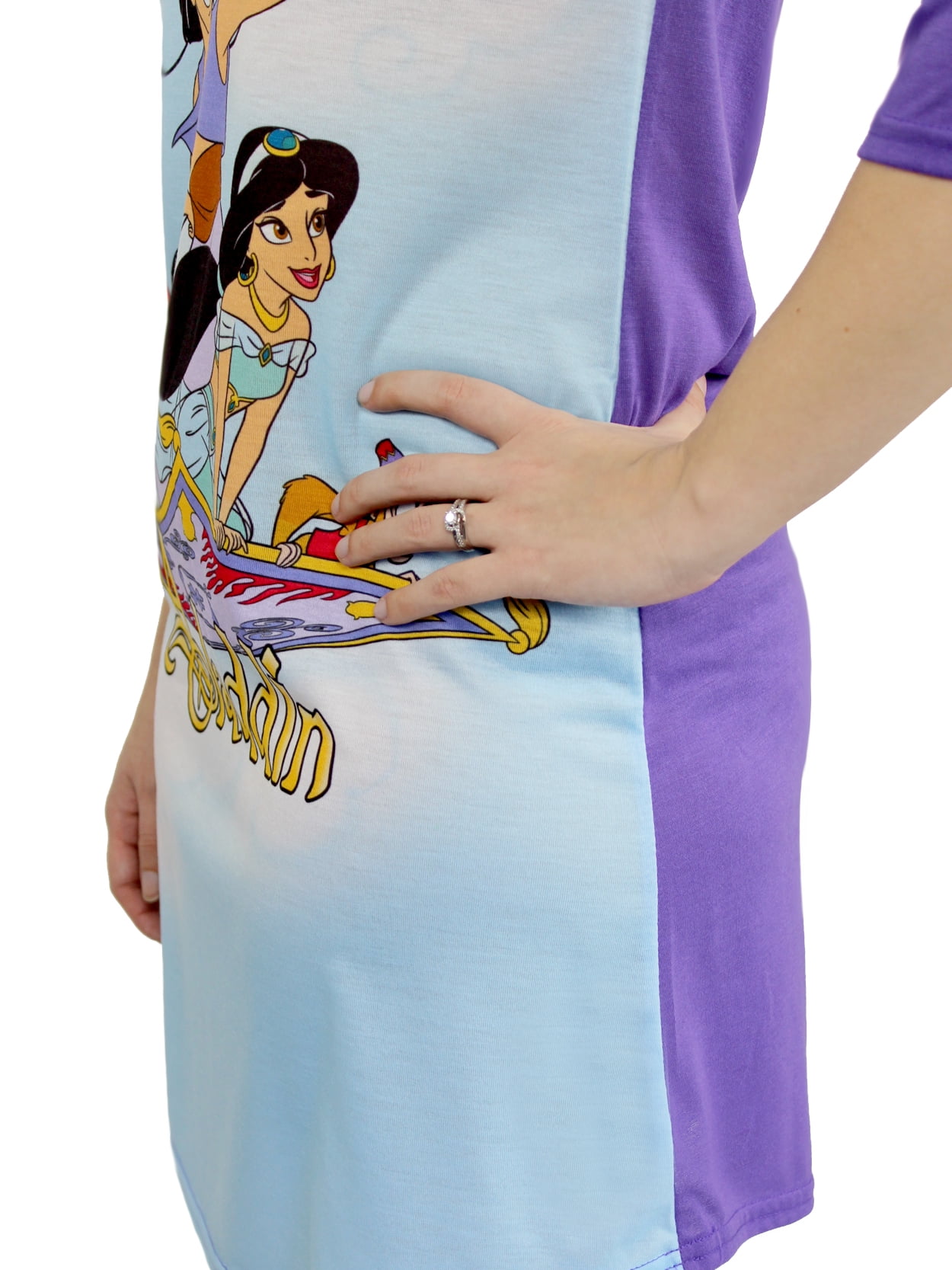 Disney Disney Aladdin Princess Jasmine Women S 3 4 Sleeve Nightgown Pajamas Xh000xdh Walmart Com Walmart Com