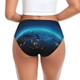 thumbnail image 3 of Womens Underwear - Planet Earth No Show Seamless Underwear for Women, Stretch Women's Panties, Hipster Soft Comfort Ladies Panties Bikini Underwear Briefs, 3 of 6