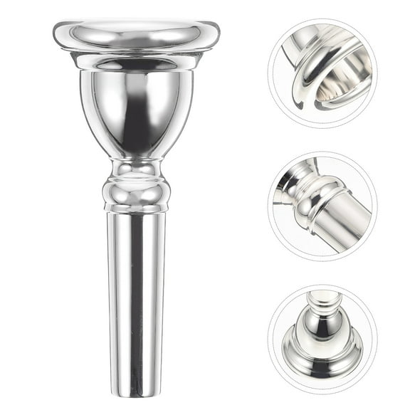 GOOHOCHY Professional Euphonium Mouthpiece Baritone Large Shank Student Silver