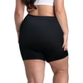 thumbnail image 4 of Fit for Me by Fruit of the Loom Women's Plus Size Microfiber Slip Short Underwear, 4-Pack, 4 of 7