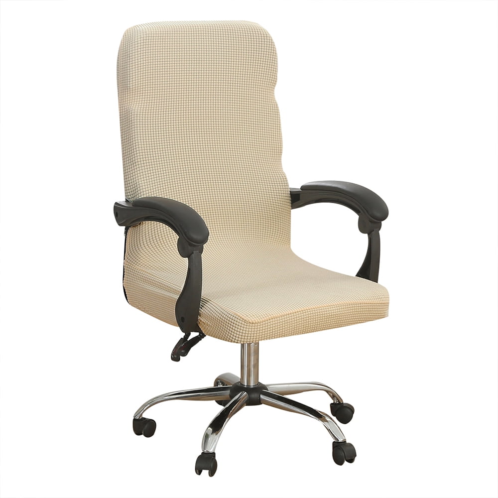 DYstyle Computer Office Chair Cover Stretch Textured Grid Rotating Task