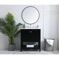 thumbnail image 6 of Elegant Kitchen and Bath 30 inch Single Bathroom Vanity in Black, 6 of 7