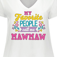 thumbnail image 4 of Inktastic My Favorite People Call Me Mawmaw with Flowers Women's Plus Size V-Neck T-Shirt, 4 of 5