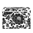 thumbnail image 2 of Foldable Fabric Storage Bin With Handle Collapsible Basket Box Storage With Lid Organizer Stenciled Floral Design, 2 of 7