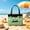 green, variant on Limited Edition Spooky Black Cat EVA Beach Tote Purse, Trick or Treat Halloween Handbag, Summerween Waterproof Quick Dry Hole Bag for Pool Beach Vacation, 11.02"×8.27"
