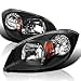 thumbnail image 3 of Spec-D Tuning 2LH-COB05JM-RS Headlights for 2005-2010 Chevy Cobalt - Black, 3 of 4