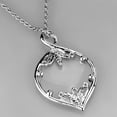 thumbnail image 2 of 3W918 - Rhodium Brass Magnifier pendant with Synthetic Synthetic Glass in Clear, 2 of 2