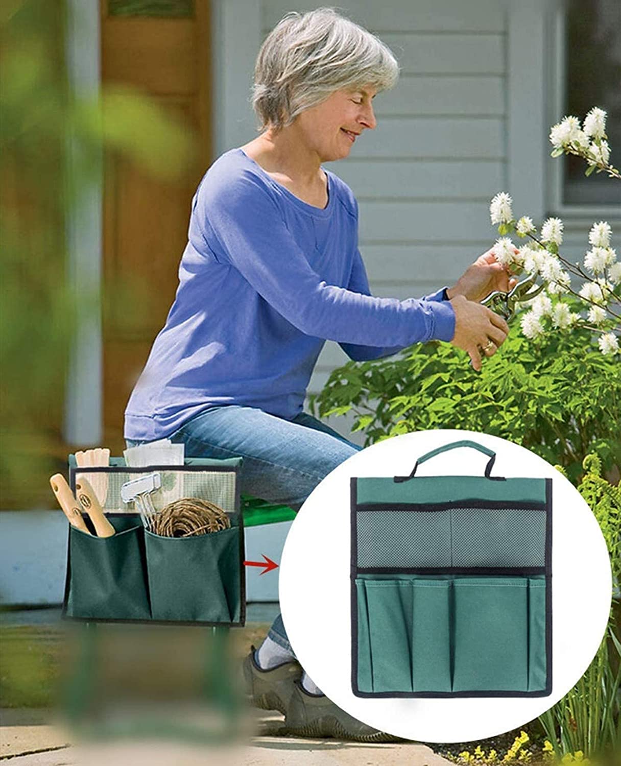 garden kneeler with storage