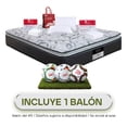 thumbnail image 1 of Colchón King Size América Aspen + 2 Almohadas Suaves + Protector de Colchón + Juego de Sabanas Blancas Atlas Del Descanso, 1 of 6