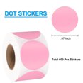 thumbnail image 2 of Uxcell 600Pcs Round Thermal Label Stickers, 2 inch Circle Direct Thermal Sticker Label Pink, 2 of 6