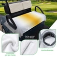 thumbnail image 5 of Golf Cart Seat Covers for 2 Seater,Orange Grey White Microfiber Cart Seat Towel Blanket,Farmhouse Ombre Color Modern Simple Absorbent Breathable Non Slip Bench Seats Protector for Golf Course 51"x31", 5 of 9