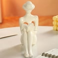 thumbnail image 3 of Modern Abstract Human Statue Desk Ornamentation Artistic Resin Sculpture For Bookshelfs Living Room Workspaces Styling, 3 of 20