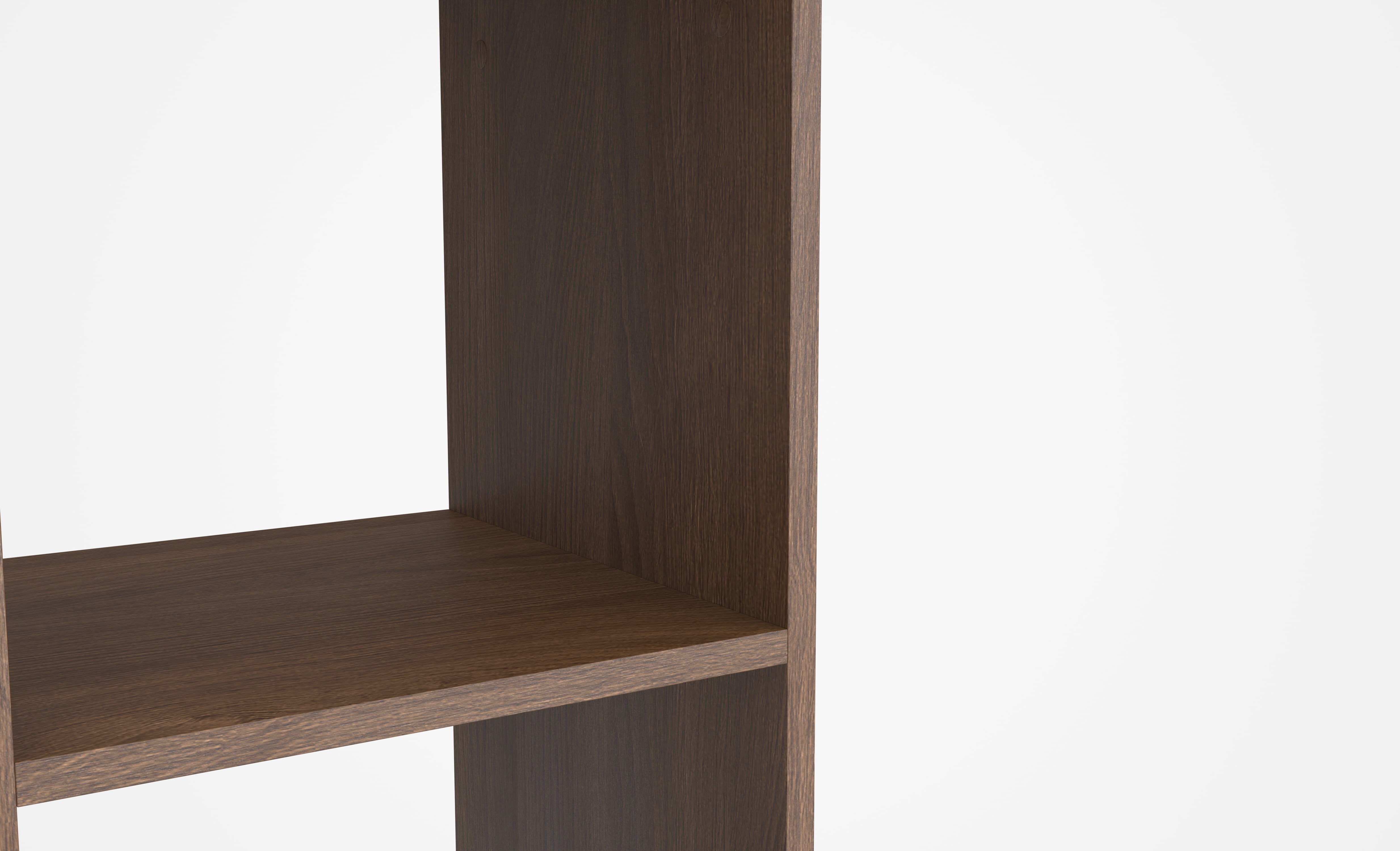 HON Basyx Commercial-Grade 66" High Modern Cube Bookcase, Real Wood Feet, Light Walnut (BSXCUBETLWLW)