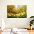thumbnail image 3 of Elephant Stock Dandelion Field Wall Art - Horizontal Canvas Wall Art - Living Room Wall Decor - Floral And Botanical Canvas - Orange And Yellow Decor - 12" x 8", 3 of 8