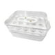 thumbnail image 2 of Contenedor para guardar huevos, soporte para huevos para refrigerador, temporizador de frescura, bandejas para huevos. 2 capas y transparente, 2 of 9