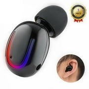 Mini Bluetooth Music Earbud Smallest Wireless Invisible Headphone with 5 Hour Playtime Car Headset for iPhone and Android Smart PhonesSingle