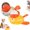 colorful, variant on Linnome 2 Pack Cute Duck Pet Feeder Automatic Dispenser Yellow White Duck Shape For Dogs Cats Birds Small Animal Feeding Bowl
