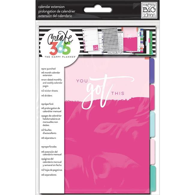 Create 365 Mini Planner Extension Pack - 6 Month