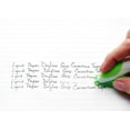 thumbnail image 4 of Paper Mate 660415 Liquid Paper DryLine Grip Correction Tape Dispenser, Pack of 3; Transparent Green Body; 1/5 inches Wide x 27.8 feet Long White Tape; Applies Dry, Rewrite Instantly; Swivel Tip, 4 of 6