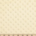 thumbnail image 4 of Minky Dimple Dot 60 Inch Soft Plush Polyester Microfiber Cuddle Fabric By The Yard - For Sewing Apparel, Accessories, Decor, And More (Ivory, 10 Yards), 4 of 4