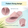 thumbnail image 6 of FitVille Wide Flip Flops for Women with Arch Support Women Beach Flip Flops Pool Slippers Non Slip, Dusty Coral, 6 of 8