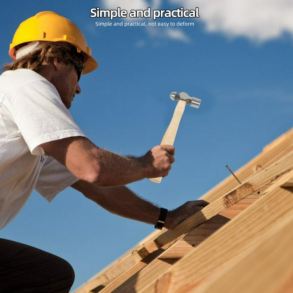 COOPHYA Long Handle Hammer Wood Handyman Workshop Tasks 1Pcs