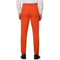 thumbnail image 3 of INSPIRE CHIC Plaid Trouser for Men's Flat Front Skinny Checked Pattern Dress Pants, 3 of 4
