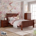 thumbnail image 2 of Furniture of America Arabella Wood 3-Piece Full Bedroom Set in Cherry, 2 of 20