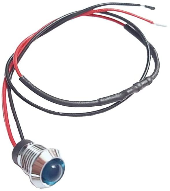 PME 10pcs/set LED Indicator Light Bulb Pilot Dash LED Lamp 12v Universal for Car Auto Vehicle Boat Truck White DELUXE VERSION