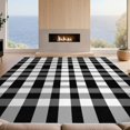 thumbnail image 2 of Design&I 6'x9' Washable Area Rug Balanced Grid Layout Crisp Checkerboard Fall Inspired Doormat for Living Room, Family Indoor, Oversized Skid-Resistant, 2 of 7