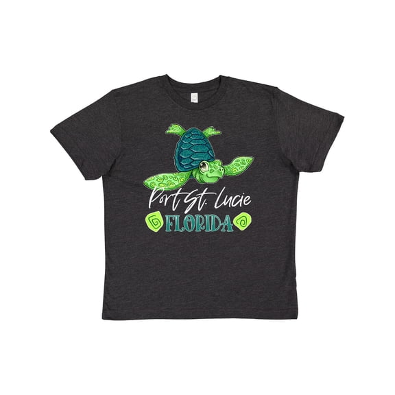 Inktastic Port St. Lucie, Florida Happy Sea Turtle Youth T-Shirt