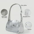 thumbnail image 6 of YSGFHGJW Clear Nylon Mesh Cat Carrier, Foldable Crossbody Pet Carrier for Travel, Breathable & Escape Proof, Small Pet Bag, 6 of 6