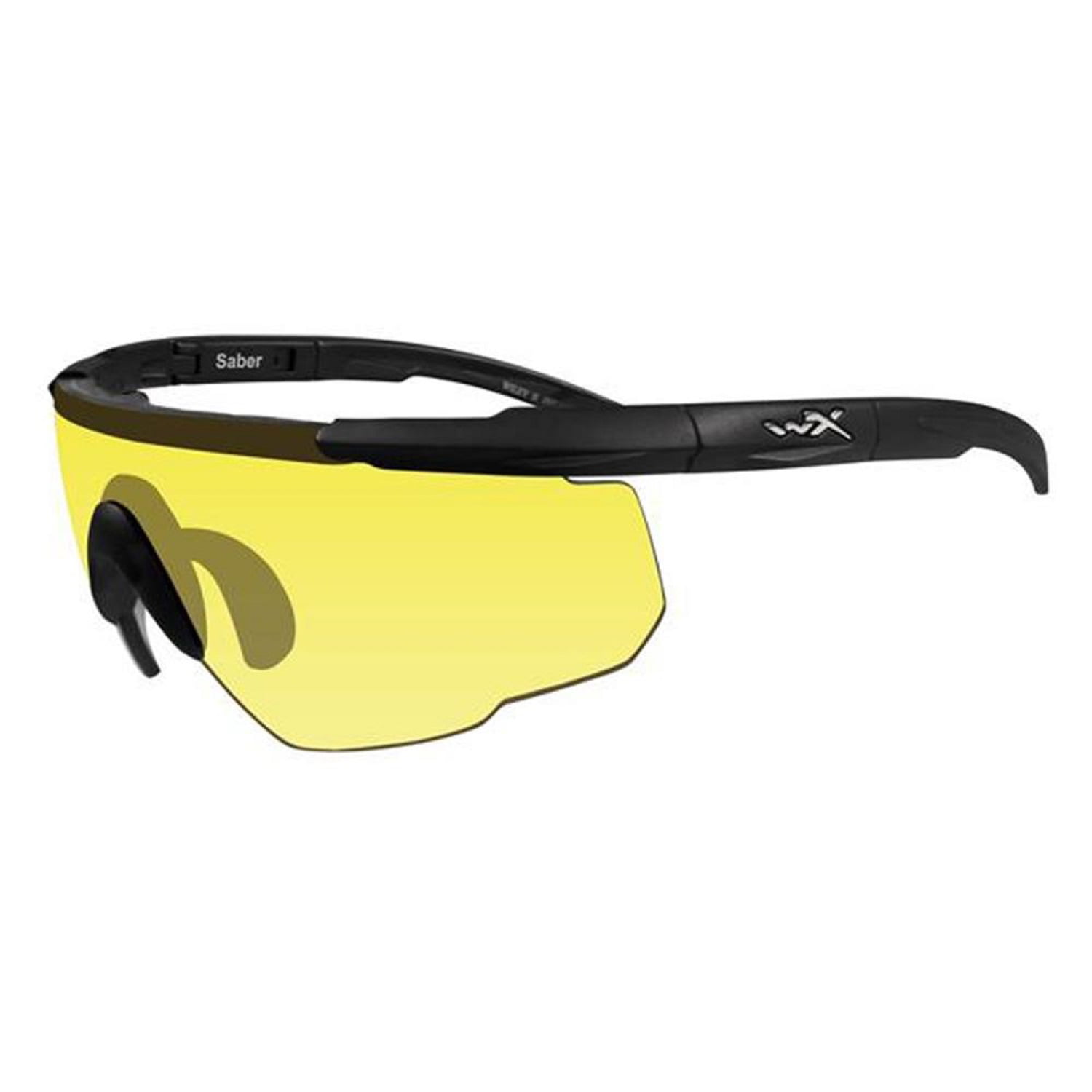 Wiley X Saber Advanced Shooting Glasses - Yellow/Black 
