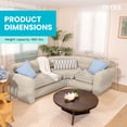 thumbnail image 3 of Intex Inflatable Corner Living Room Air Mattress Sectional Sofa, Beige, 3 of 6