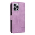 thumbnail image 2 of Allytechgroup Wallet Case for iPhone 15, Built-in Credit Card Slot & Lanyard RFID Blocking PU Leather Flip Case Shockproof Full Body Protective Cover for iPhone 15, Purple, 2 of 9