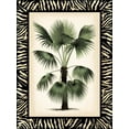 thumbnail image 2 of Vision Studio 19x24 Black Ornate Wood Framed with Double Matting Museum Art Print Titled - Small Palm in Zebra Border II, 2 of 4