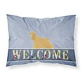 thumbnail image 1 of Carolines Treasures BB5490PILLOWCASE Cocker Spaniel Welcome Fabric Standard Pillowcase, 1 of 2