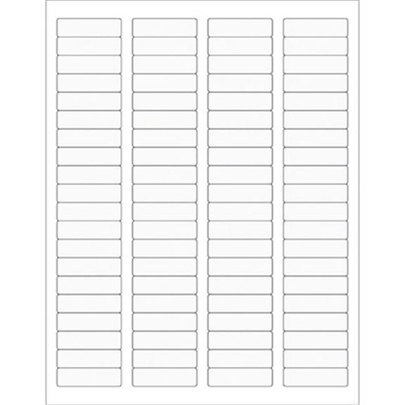 1.75 x 0.5 in. Clear Rectangle Laser Labels - Pack of 8000