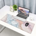 thumbnail image 2 of Pink Marble Pink Mouse pad for Desk Cute Pink Desk Accessories, Large Desk Mat Large Mouse Pad,Keyboard pad Laptop mat(31.5x11.8in) Laptop Protector Computer Accessories Cute Pink Desk mat, 2 of 6