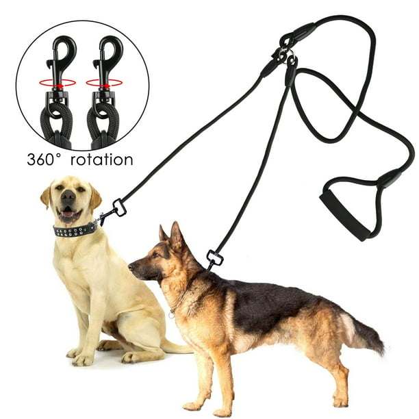 EEEkit Dual Dog Leash, Double Dog Leash,360°Swivel No Tangle Double Dog