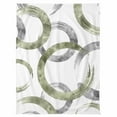 thumbnail image 7 of Vintage Green Gray Circle Lines Flannel Blanket for Bed,Travel and Camping, Abstract Art White Background Super Soft Cozy Blanket for All Seasons 60"x80", 7 of 7