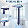 thumbnail image 2 of 12 Pack Disposable Razors for Men, Men's Disposable Shaving Razors, Triple Blade Disposable Shaving Razors with Lubricating Strip, Anti-Slip Handle Disposable Shaver for Travel Hotel Home Daily Shave, 2 of 7