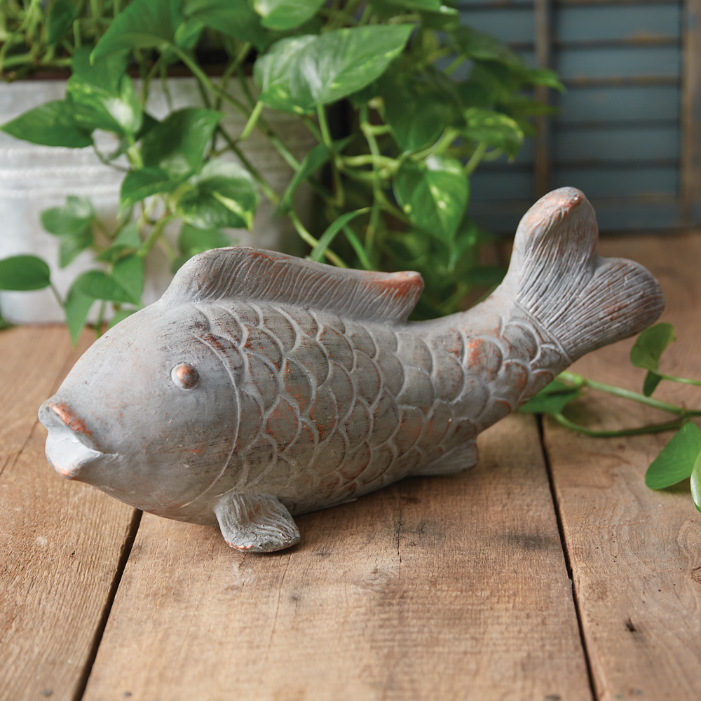 Koi Fish Garden Statue
