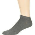thumbnail image 4 of Men's Viscose From Bamboo, Sport, Thin, Ankle Socks, Dark Grey, Medium 9-11, 6 Pack, 4 of 7